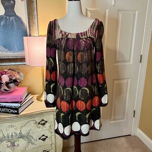 EEUC Aryeh Big Polka Dot Sweater Dress Size SMALL